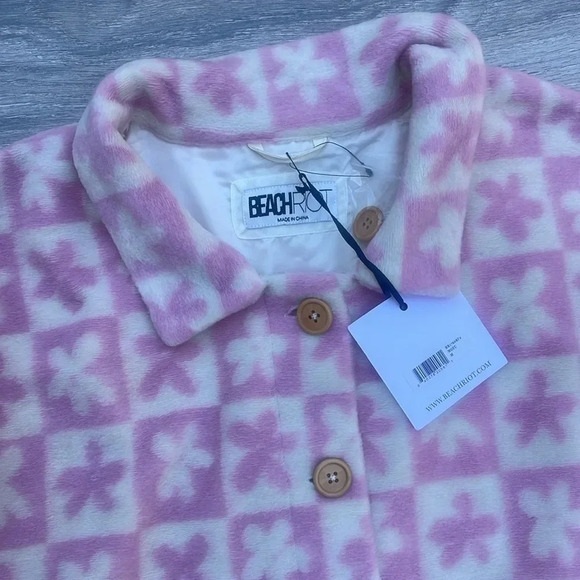 Beach Riot Skye Jacket, mod flower check - Picture 5 of 10